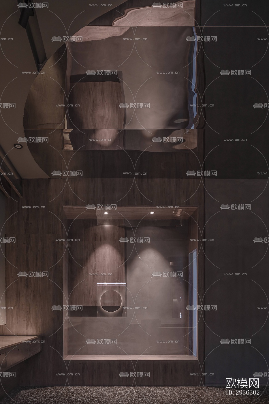 新中式美术博物馆效果图下载（渲染图14）