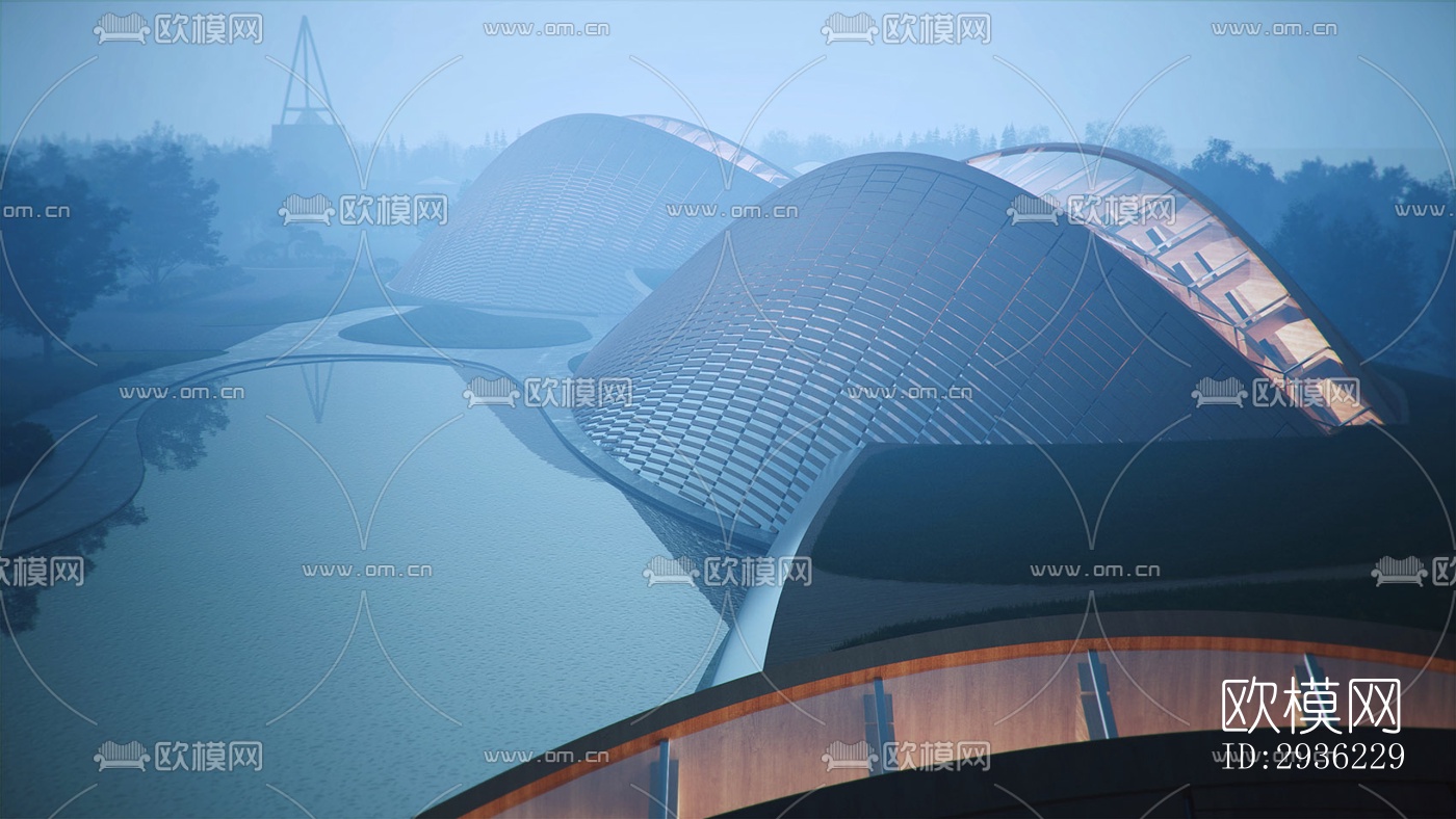 东南亚美术博物馆效果图下载（渲染图10）