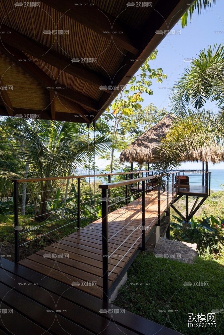 现代居住建筑效果图下载（渲染图18）