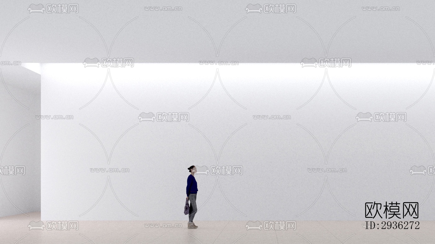 新中式美术博物馆效果图下载（渲染图5）