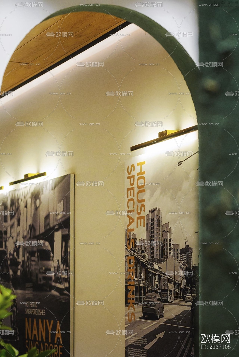 东南亚西餐厅效果图下载（渲染图10）