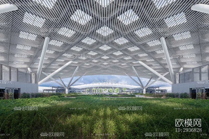 現(xiàn)代文體建筑效果圖下載(渲染圖5)
