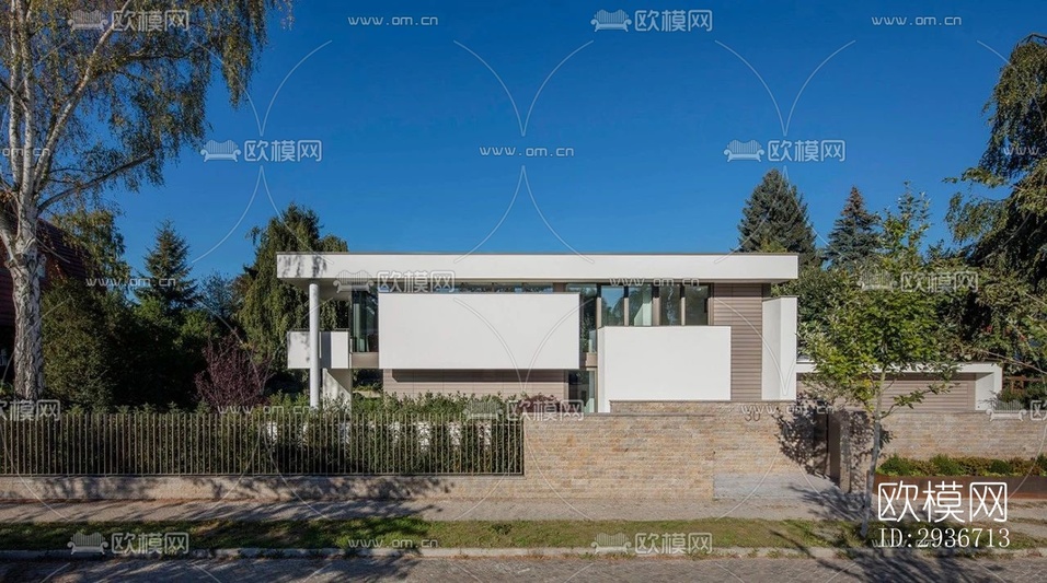 現(xiàn)代居住建筑效果圖下載(渲染圖9)