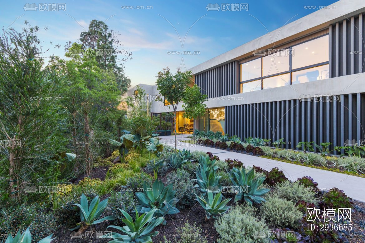 现代居住建筑效果图下载（渲染图9）