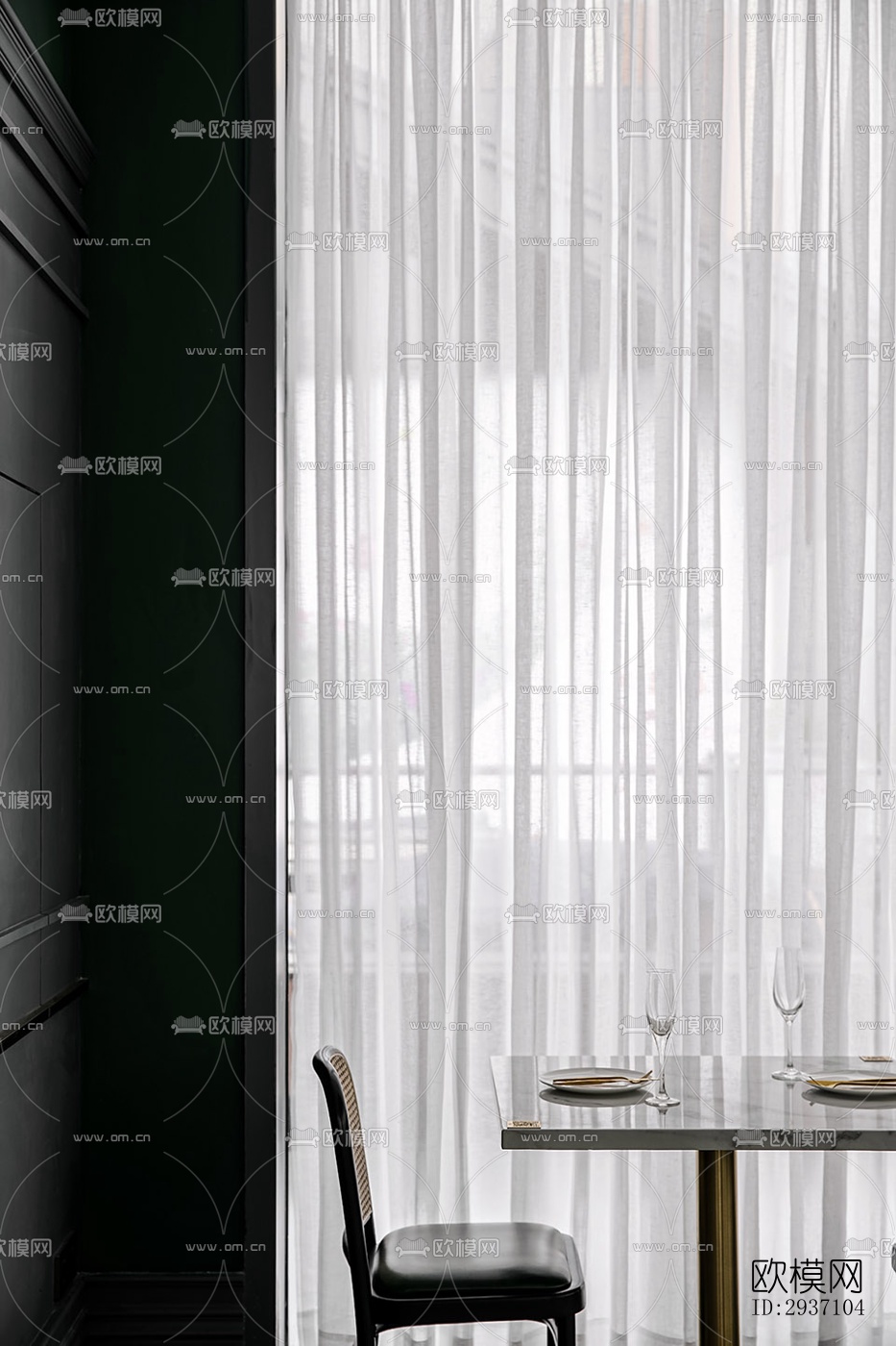 东南亚西餐厅效果图下载（渲染图11）