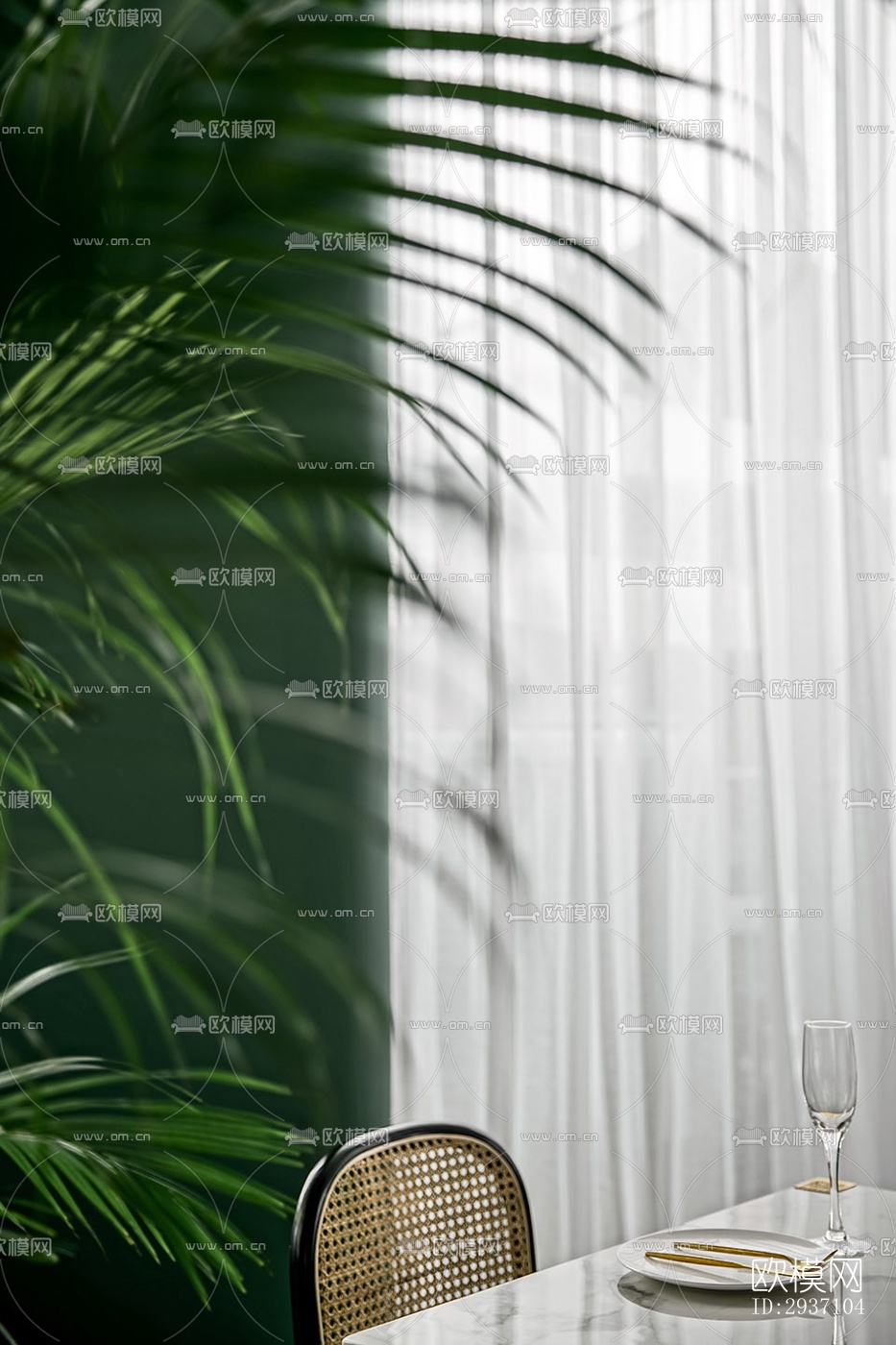 东南亚西餐厅效果图下载（渲染图12）