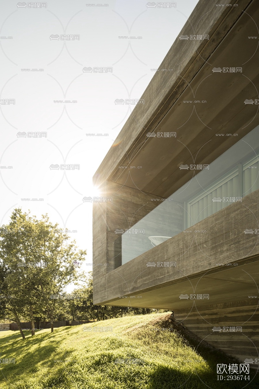 现代居住建筑效果图下载（渲染图20）