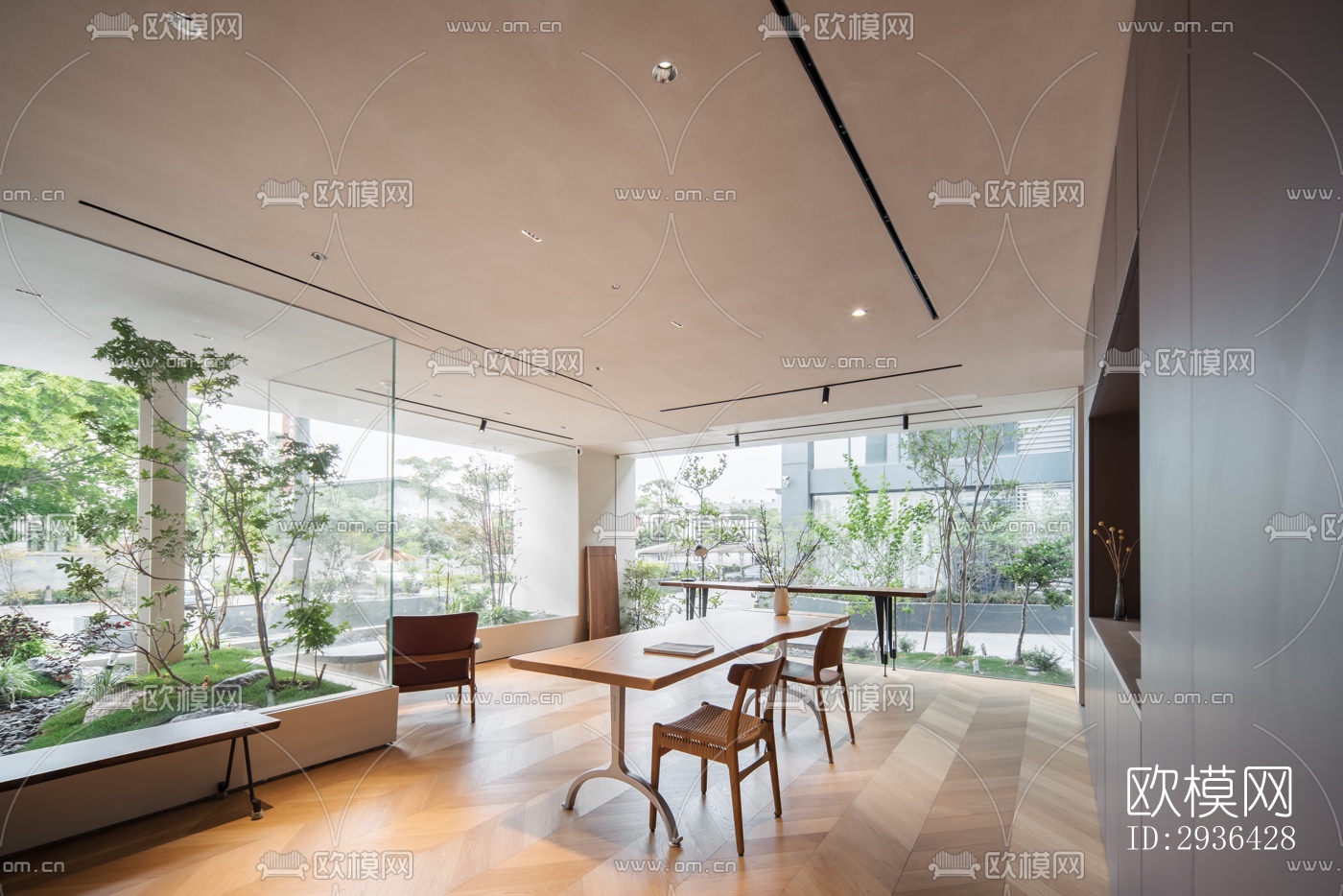 北欧办公区效果图下载（渲染图8）