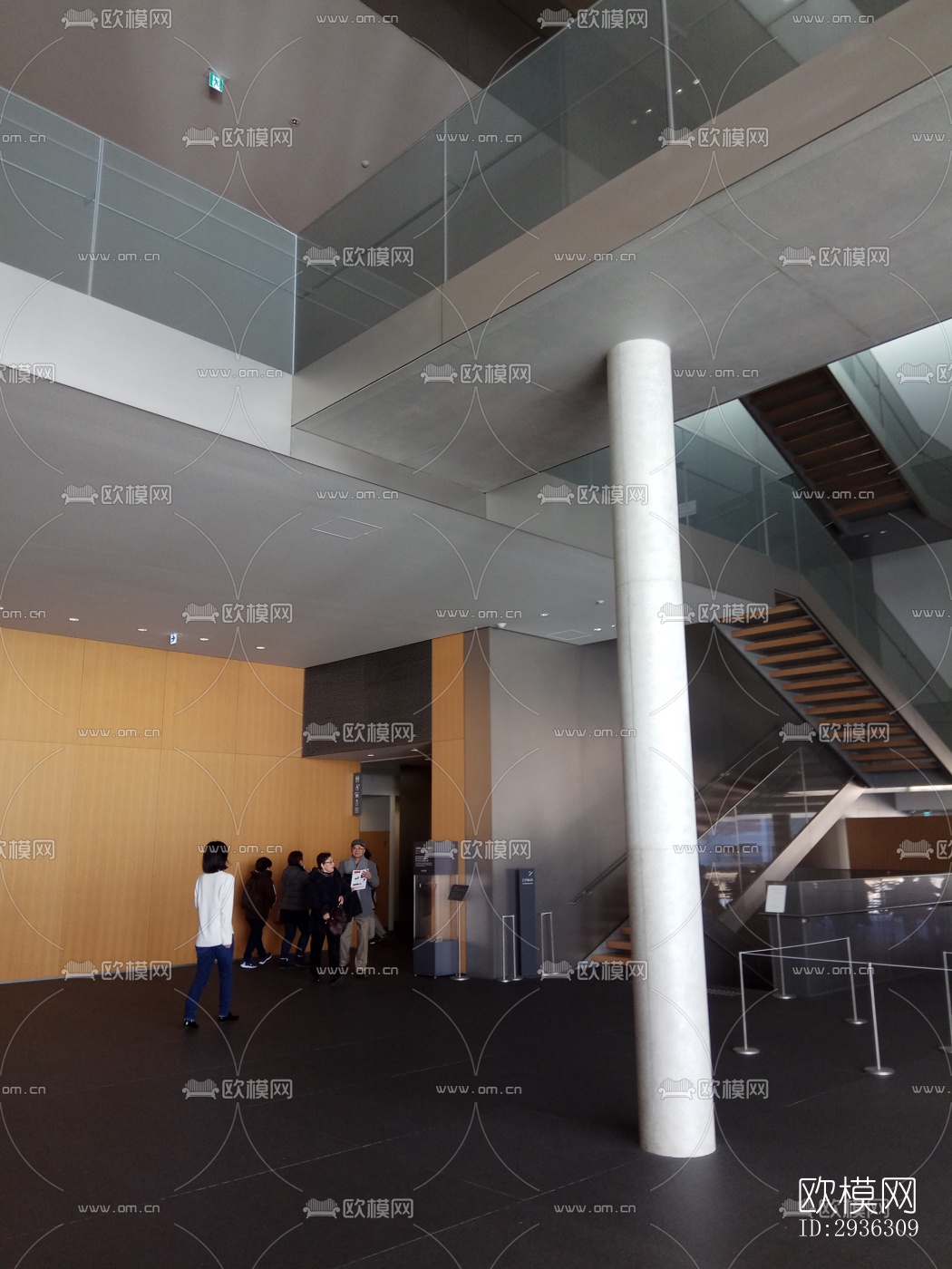 日式美术博物馆效果图下载（渲染图11）