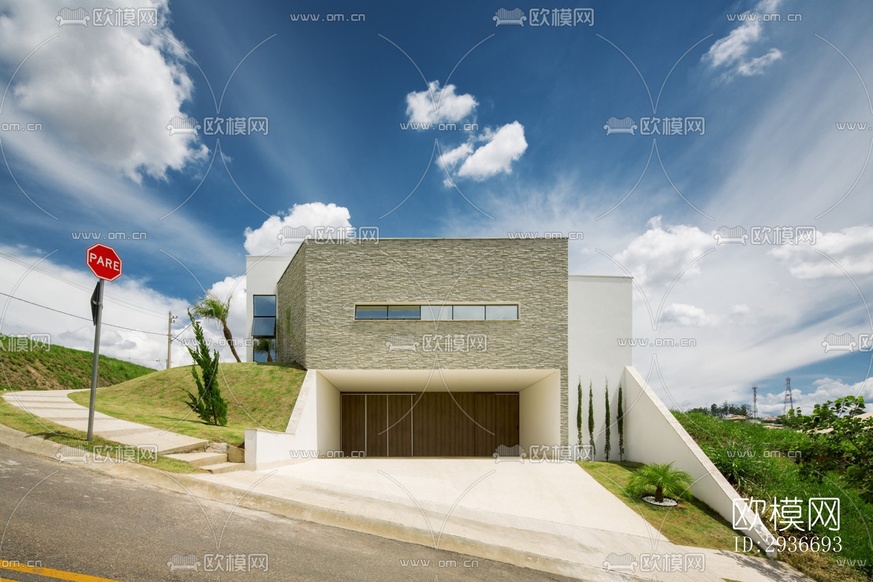 现代居住建筑效果图下载(渲染图20)