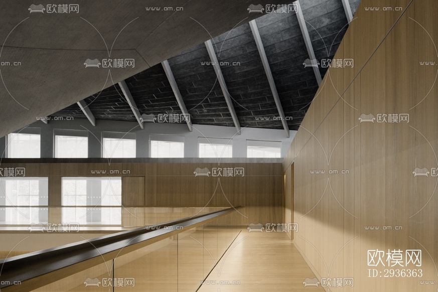 現(xiàn)代美術(shù)博物館效果圖下載(渲染圖5)