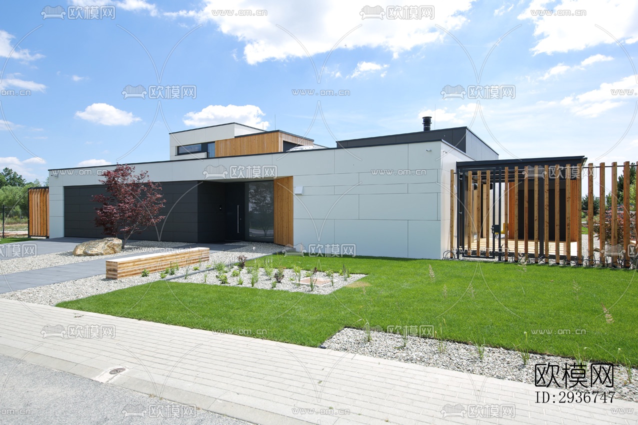 现代居住建筑效果图下载（渲染图6）