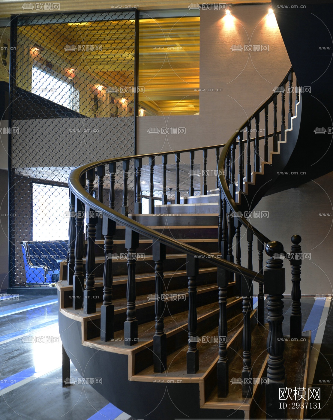 欧式西餐厅效果图下载（渲染图11）