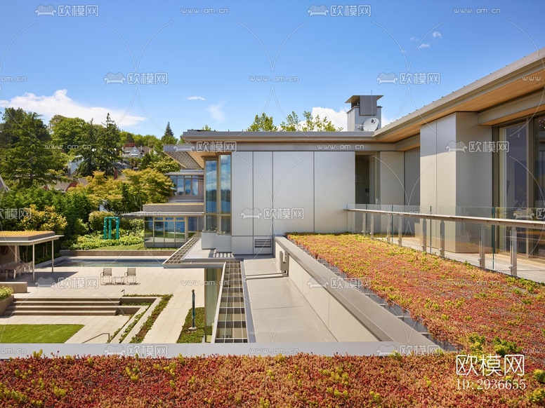 現(xiàn)代居住建筑效果圖下載(渲染圖12)