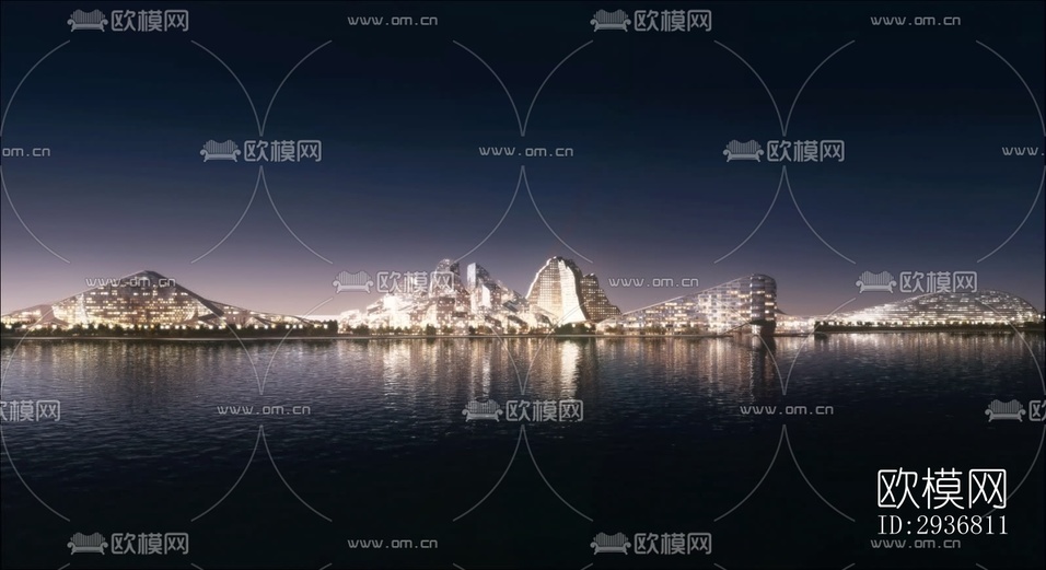 現(xiàn)代文體建筑效果圖下載(渲染圖2)
