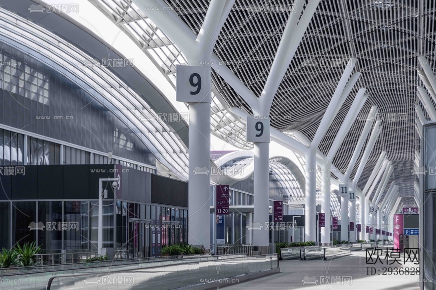 現(xiàn)代文體建筑效果圖下載(渲染圖4)