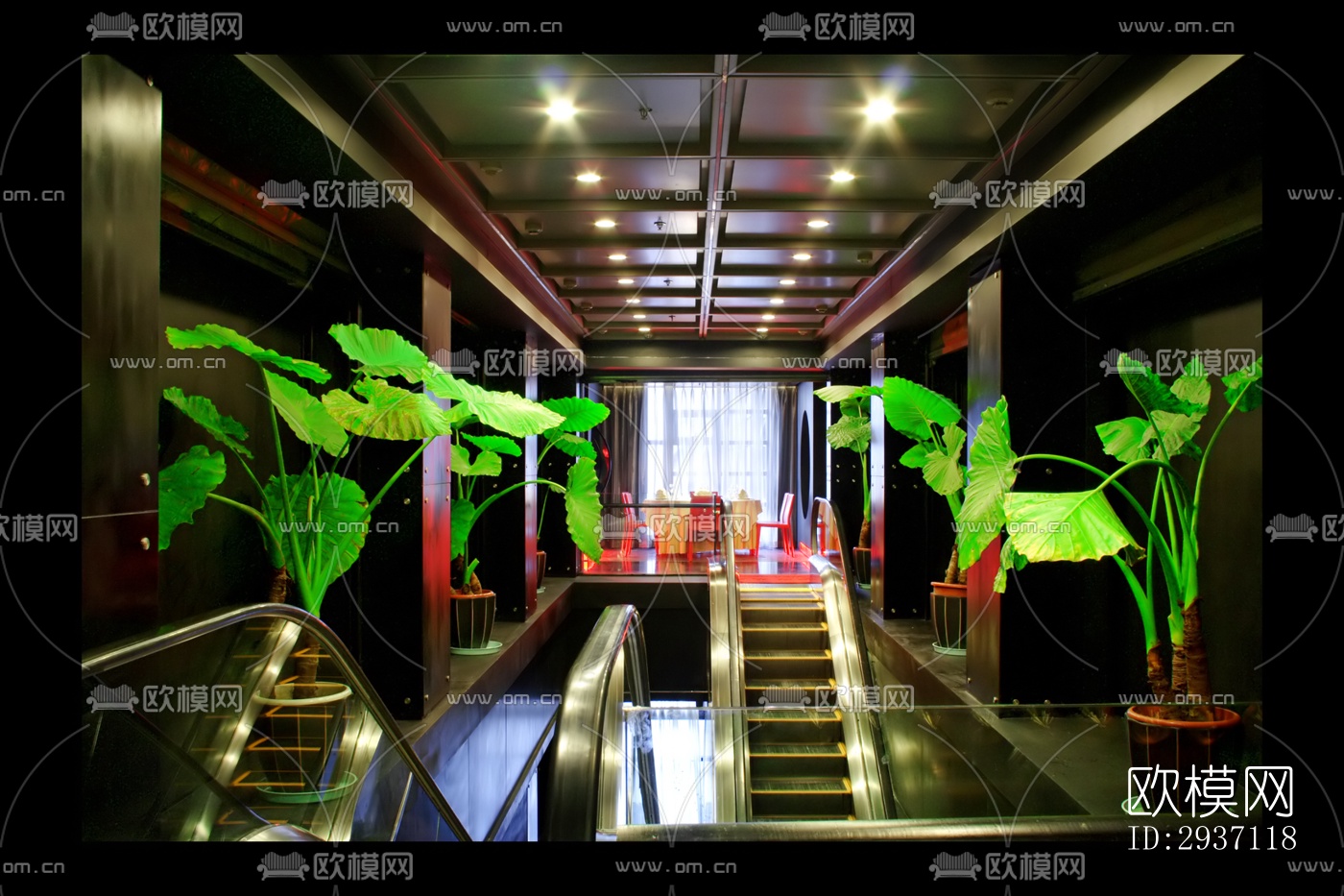 后现代西餐厅效果图下载（渲染图13）