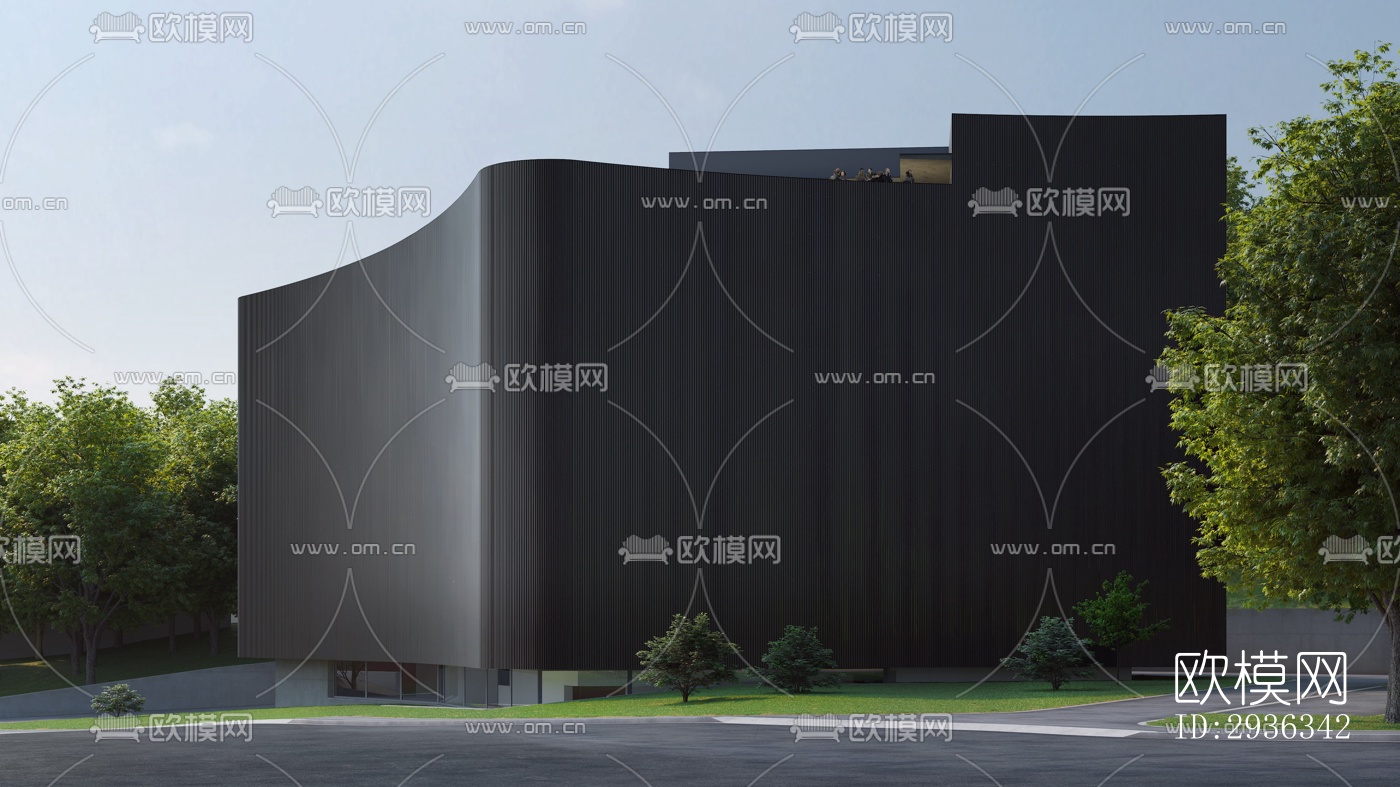 现代美术博物馆效果图下载（渲染图3）