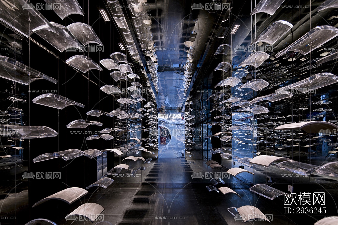 中式美术博物馆效果图下载（渲染图17）