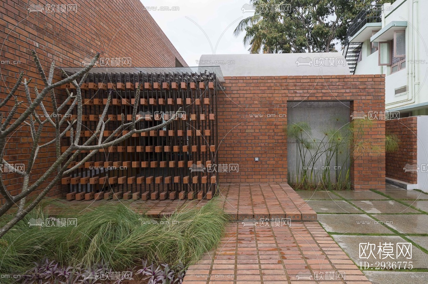 现代居住建筑效果图下载（渲染图15）