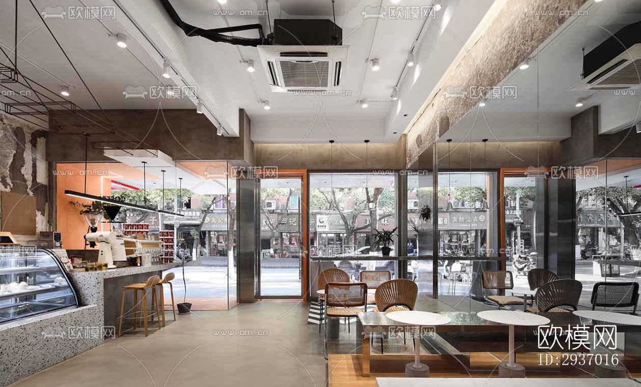 工业风咖啡奶茶效果图下载（渲染图18）