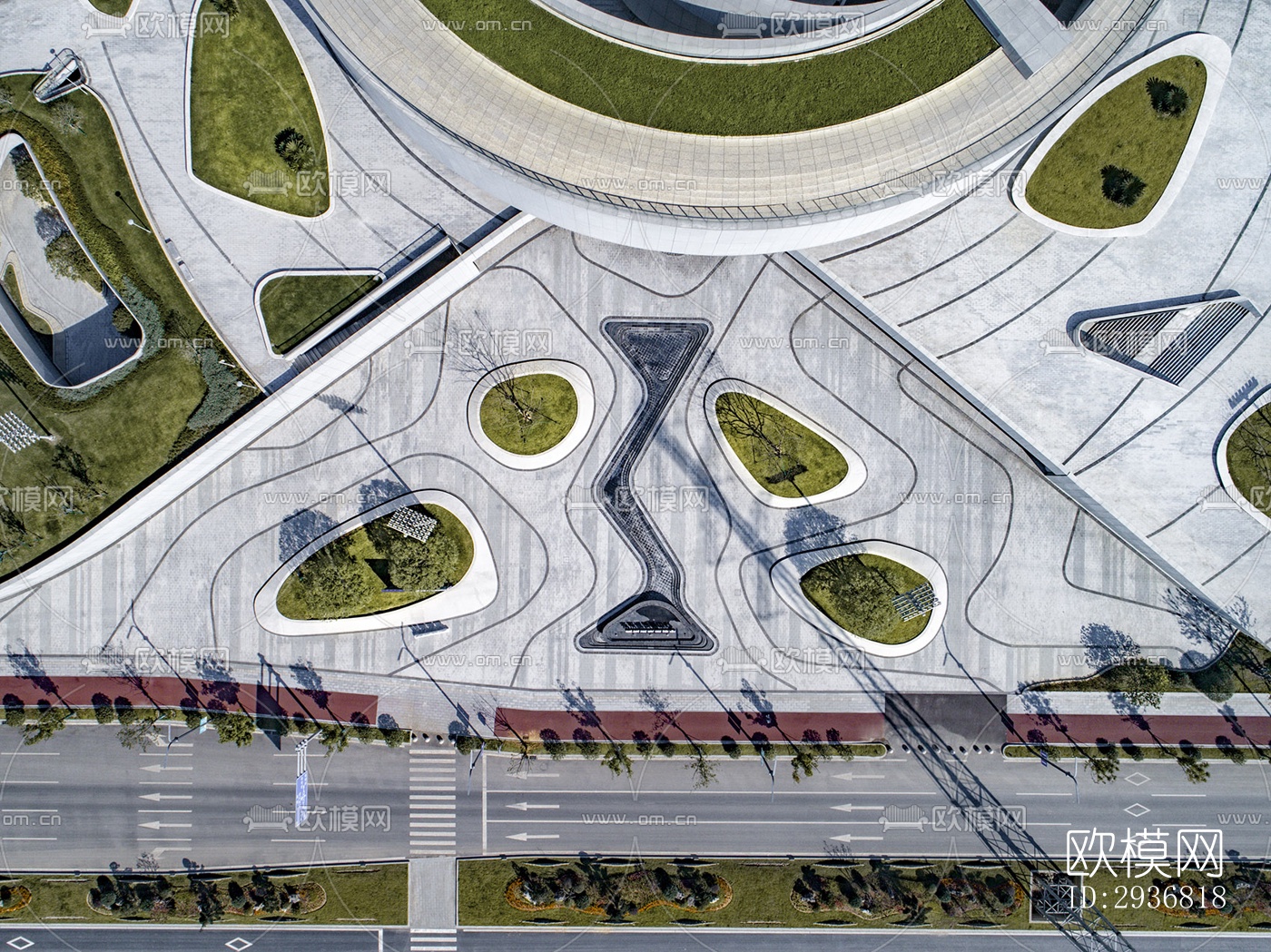 现代文体建筑效果图下载（渲染图12）