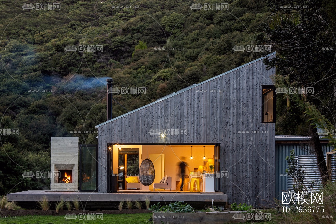 现代居住建筑效果图下载（渲染图2）