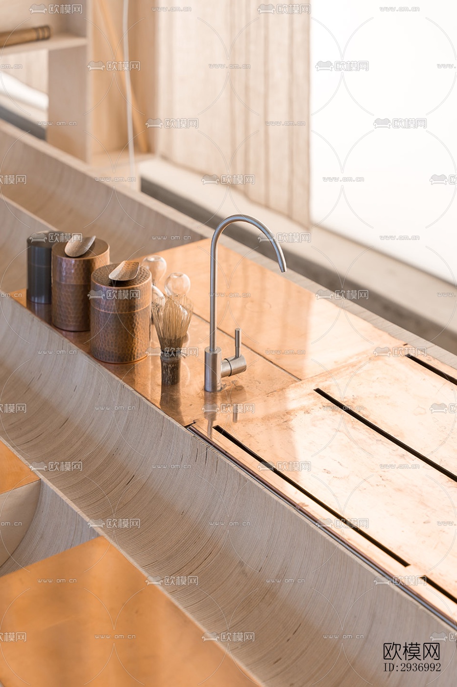 工业风咖啡奶茶效果图下载（渲染图19）