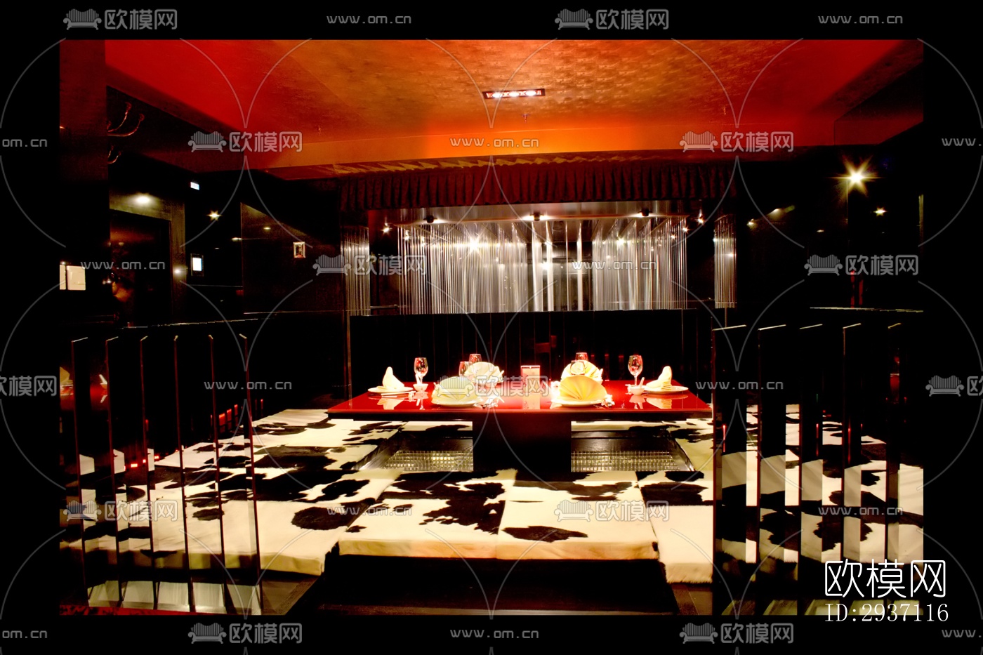 后现代西餐厅效果图下载（渲染图14）