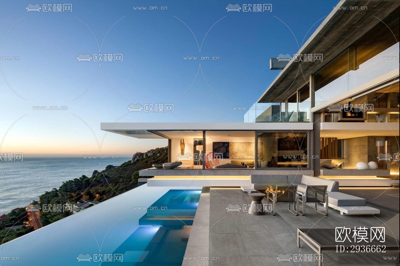 现代居住建筑效果图下载（渲染图7）