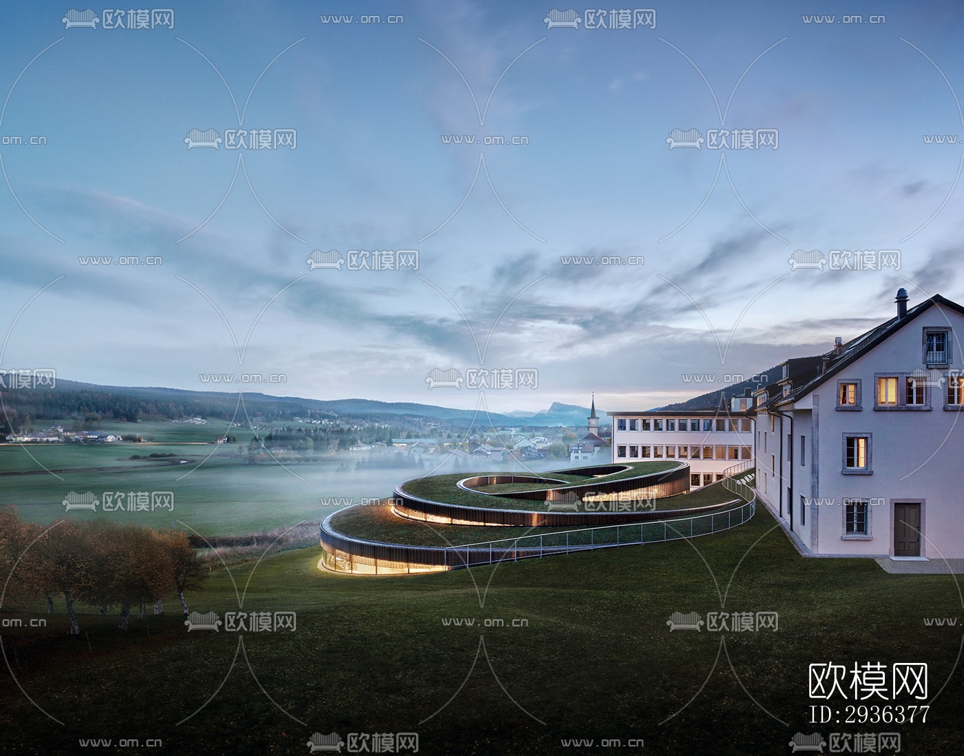 现代美术博物馆效果图下载（渲染图16）