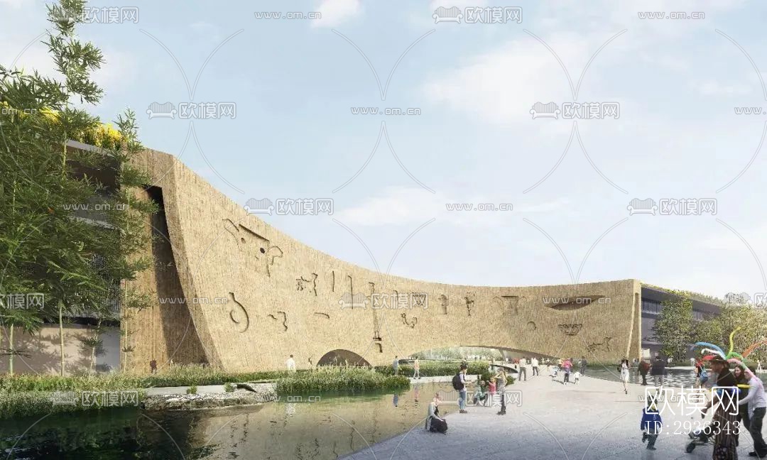 现代美术博物馆效果图下载（渲染图7）