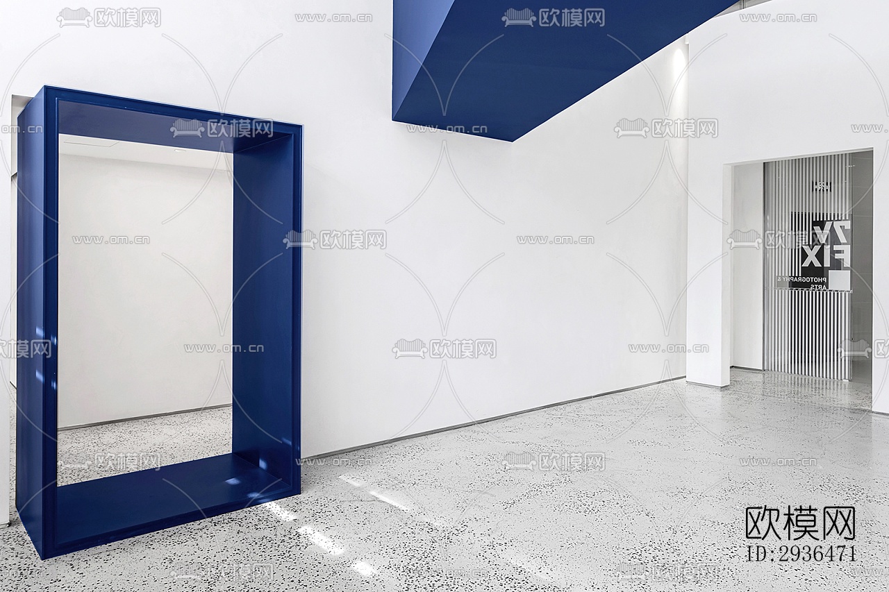 现代办公区效果图下载（渲染图14）