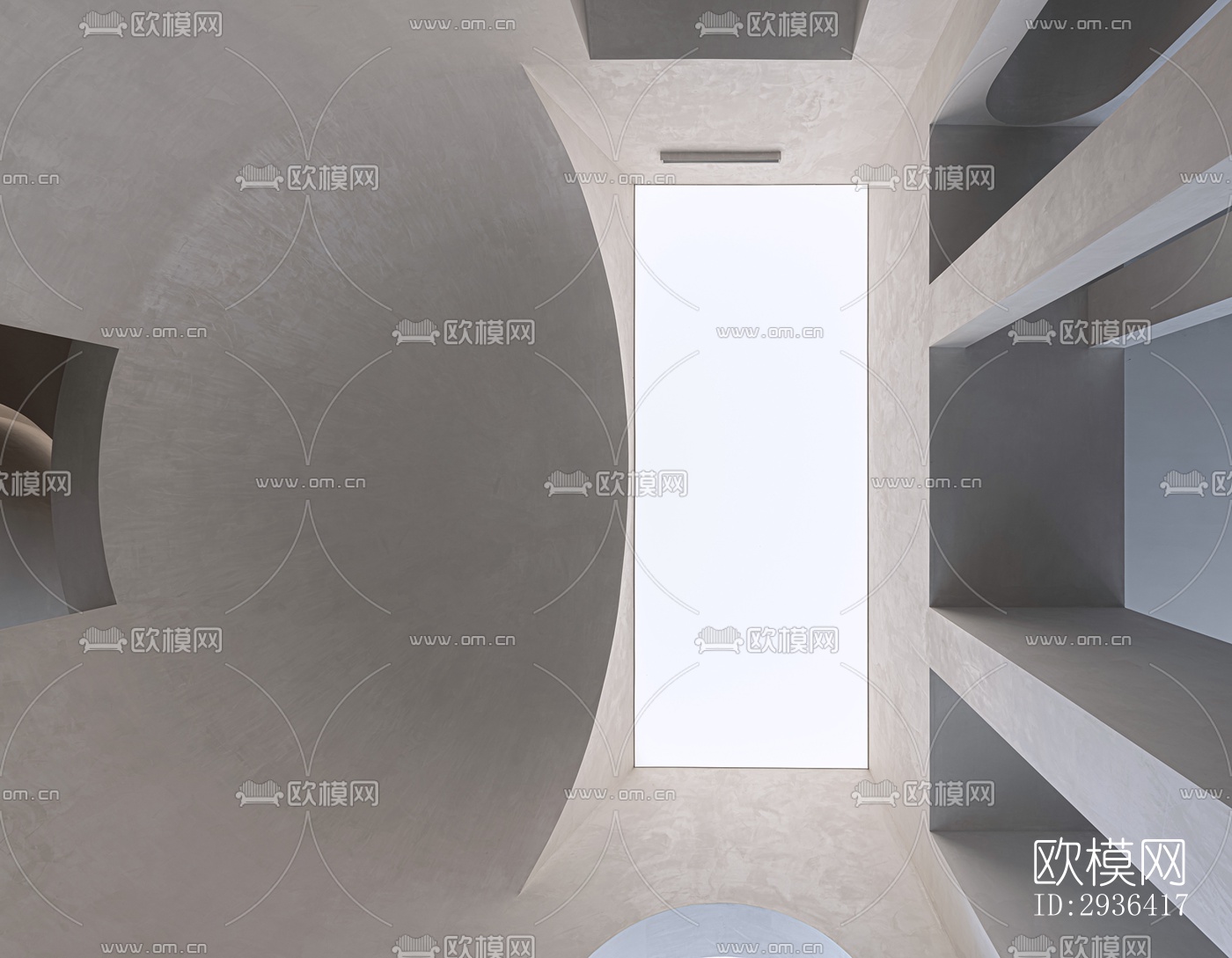 侘寂办公区效果图下载（渲染图10）