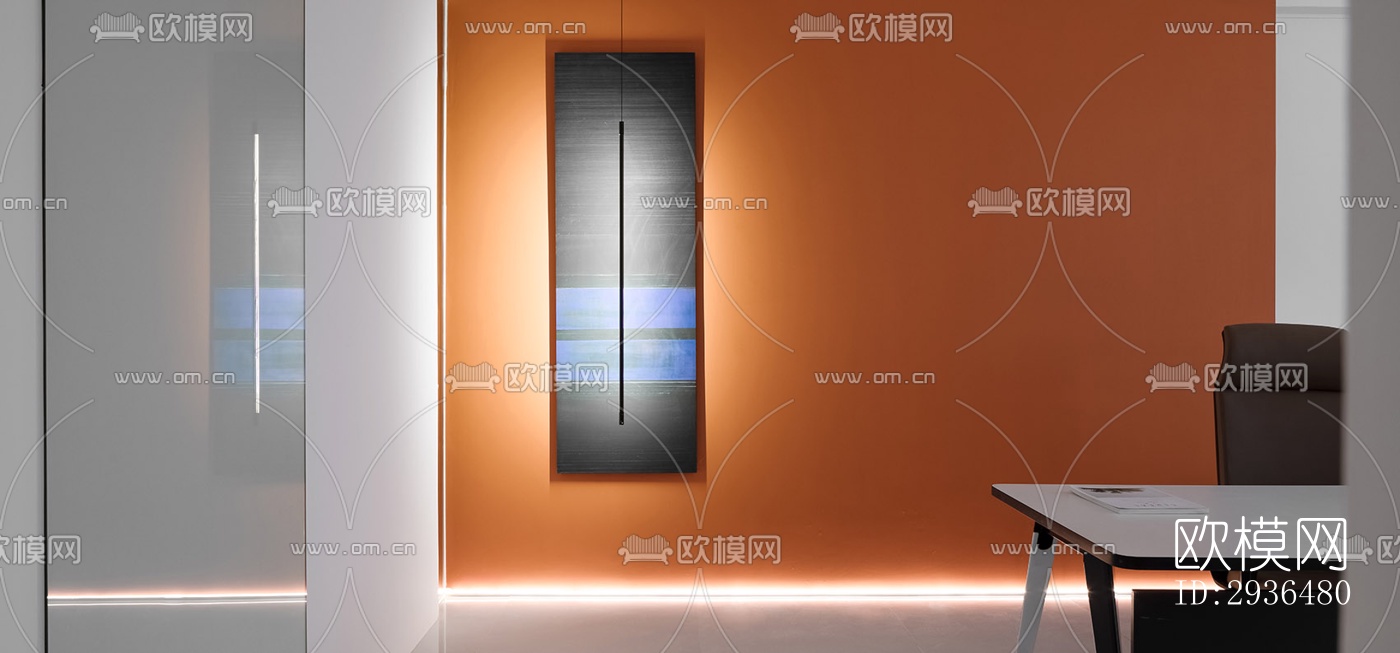 现代办公区效果图下载（渲染图13）