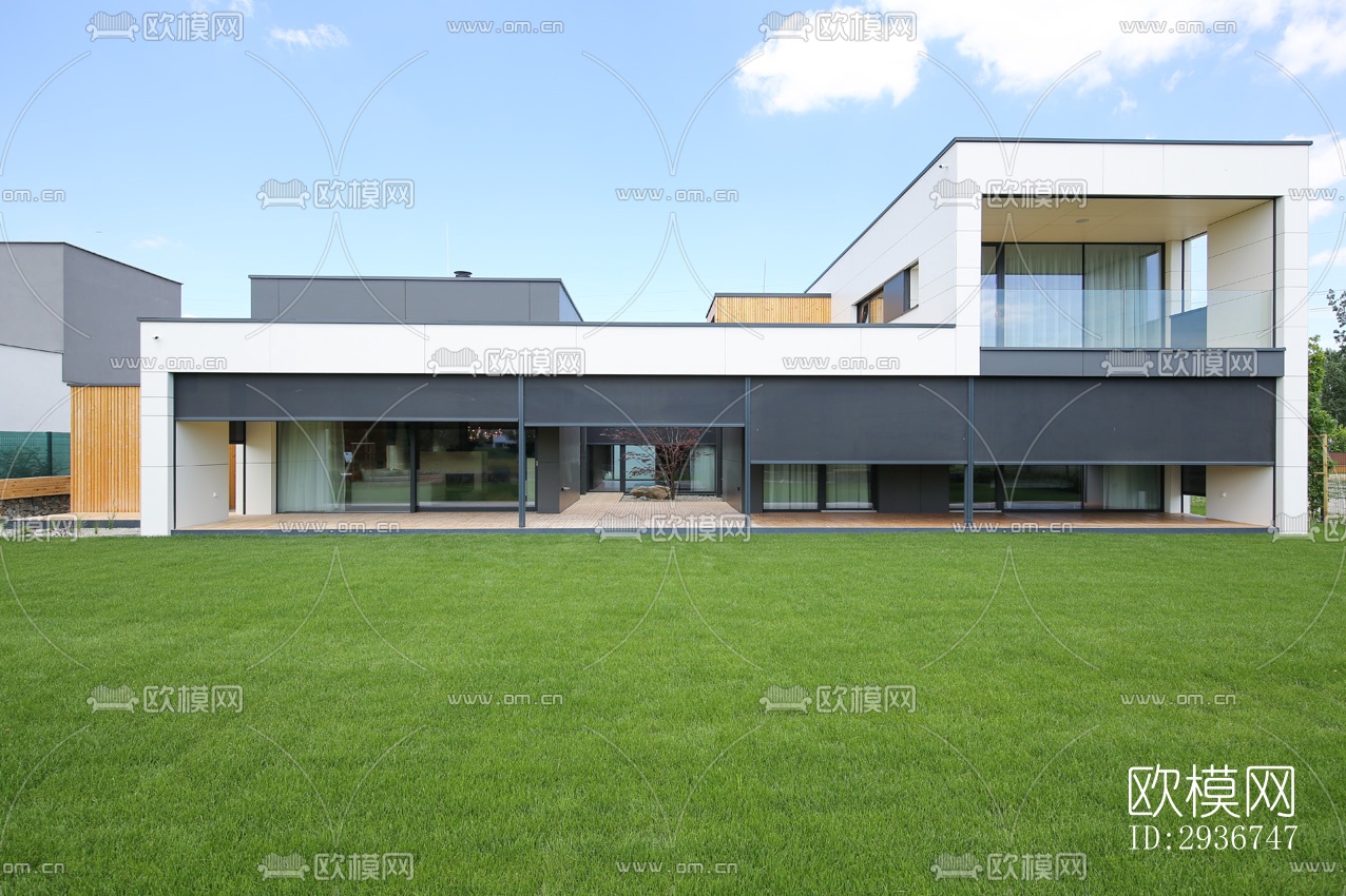 现代居住建筑效果图下载（渲染图5）