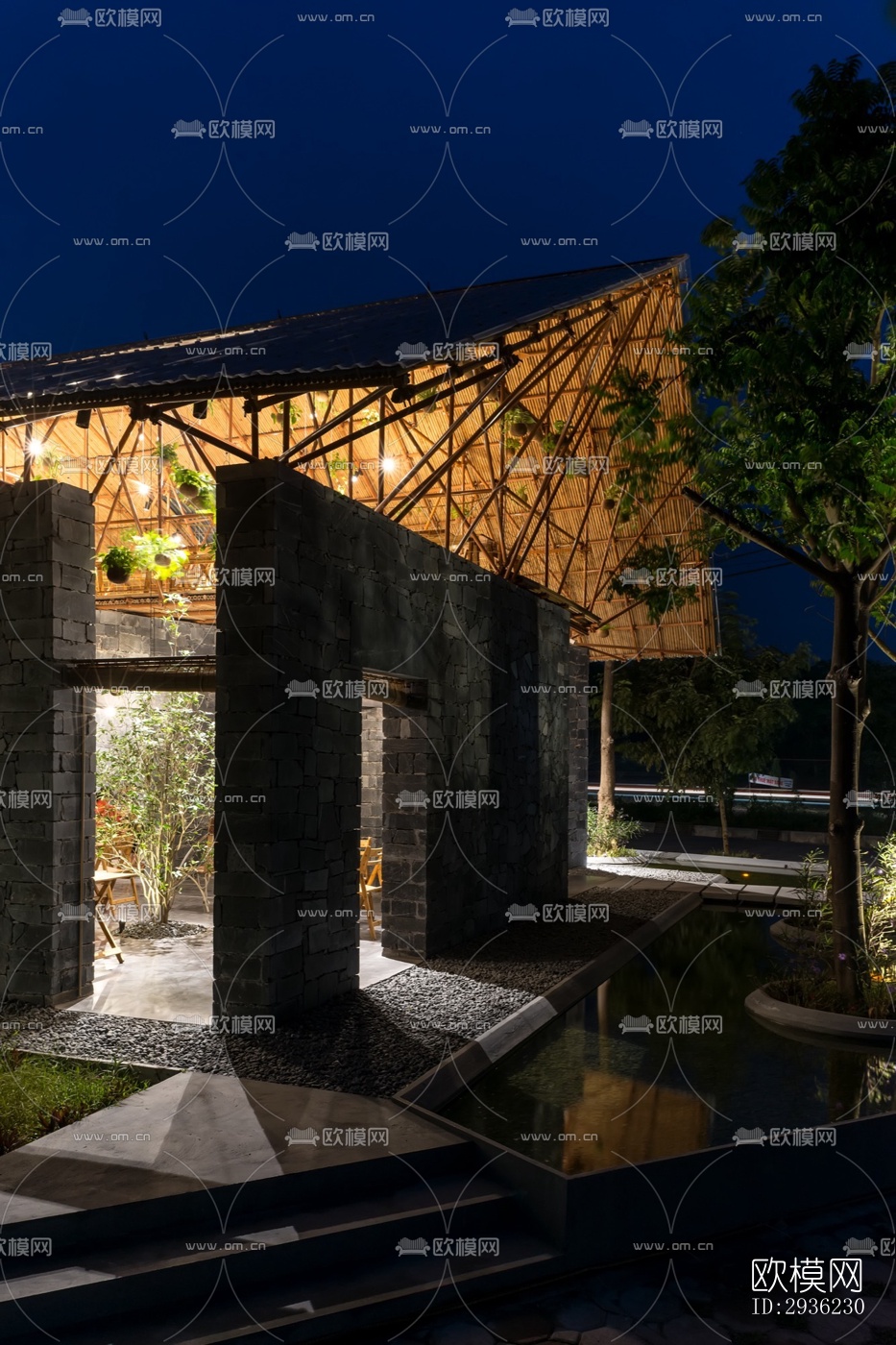 东南亚美术博物馆效果图下载（渲染图12）