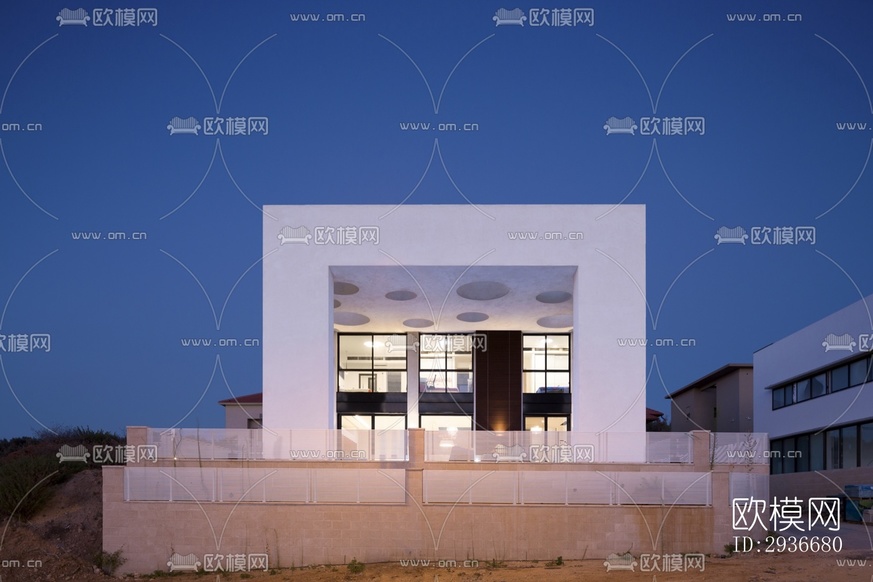 现代居住建筑效果图下载(渲染图6)