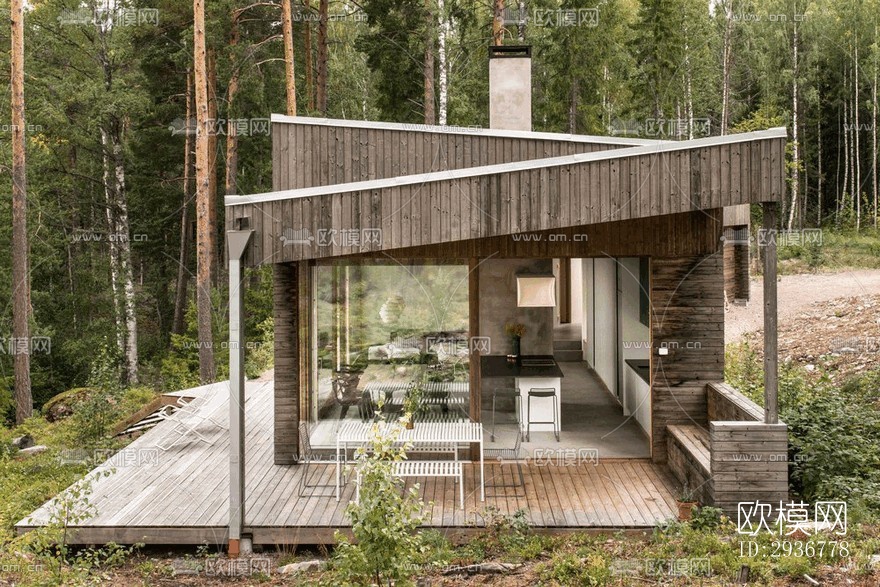 现代居住建筑效果图下载（渲染图17）