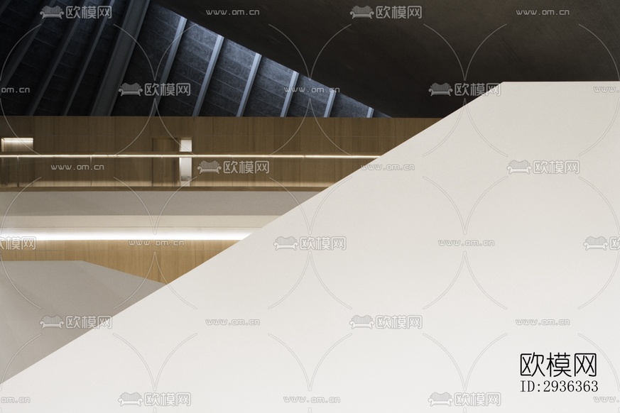 現(xiàn)代美術(shù)博物館效果圖下載(渲染圖3)