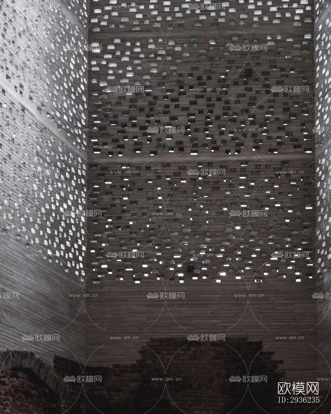 中古风美术博物馆效果图下载（渲染图9）