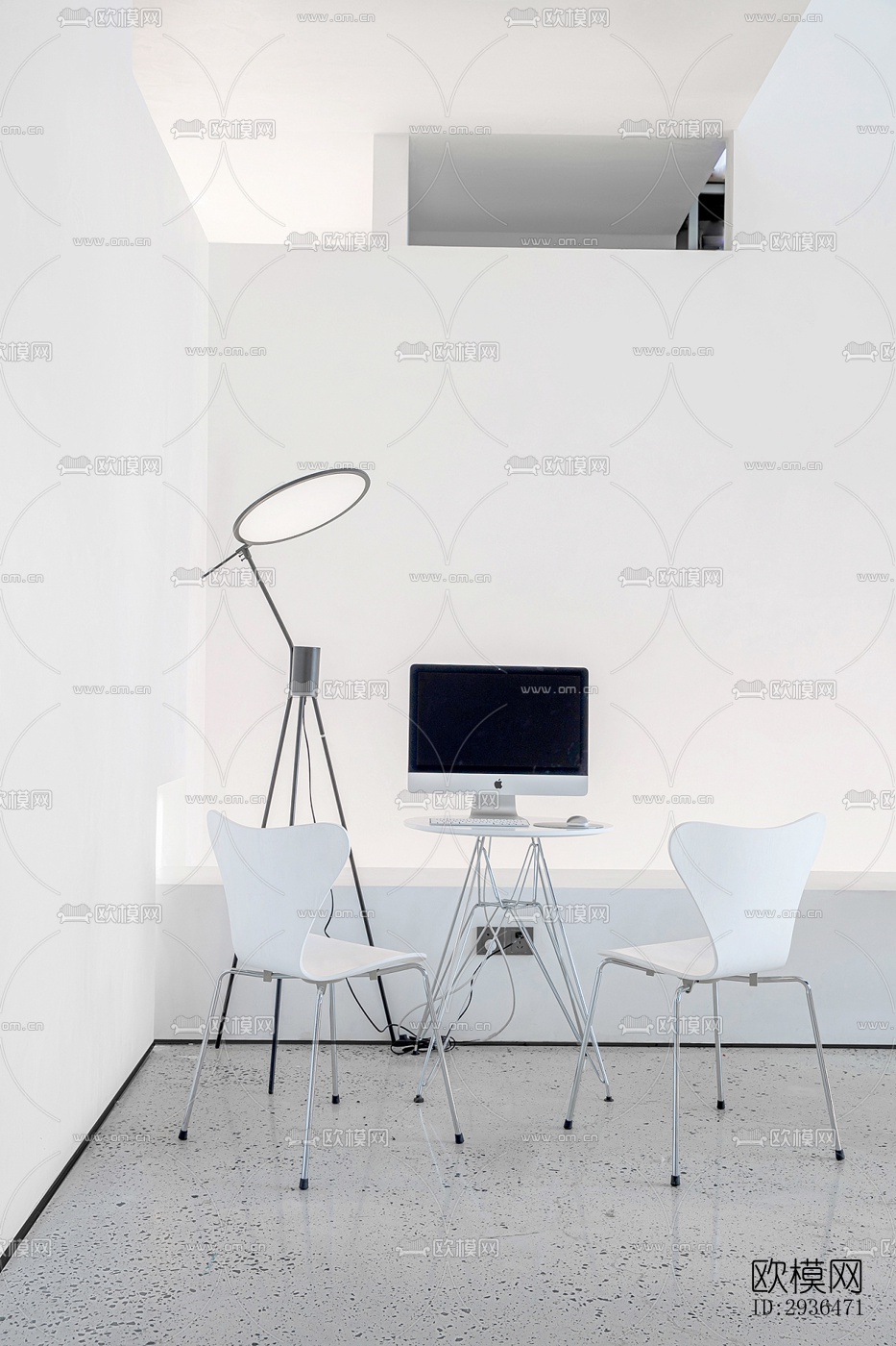 现代办公区效果图下载（渲染图16）