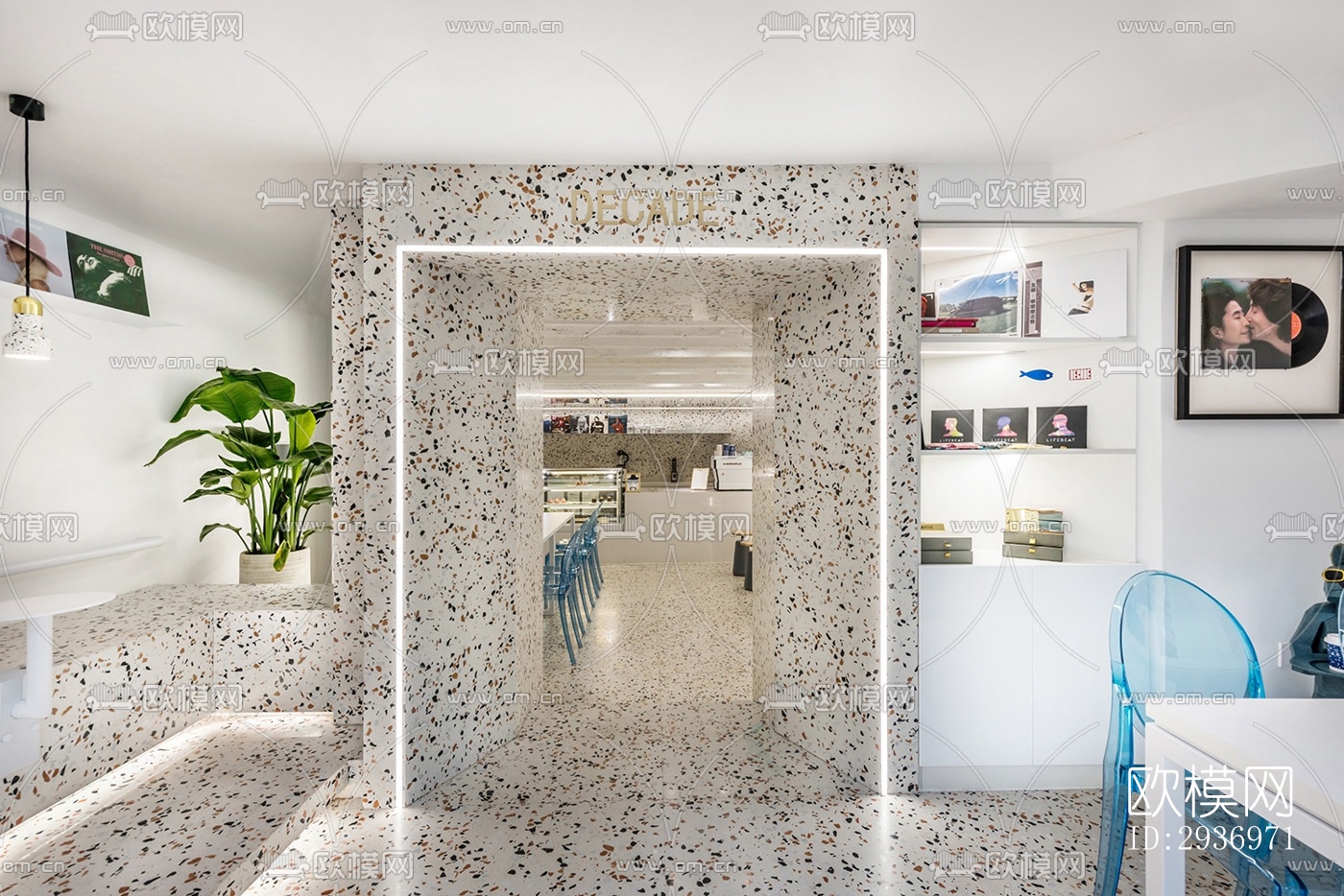 北欧咖啡奶茶效果图下载（渲染图11）