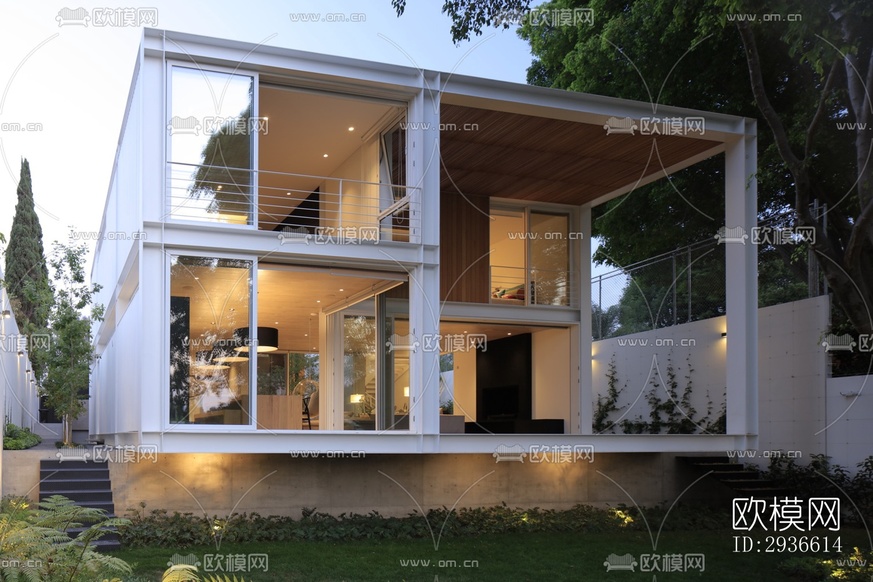 工業(yè)風(fēng)居住建筑效果圖下載(渲染圖3)