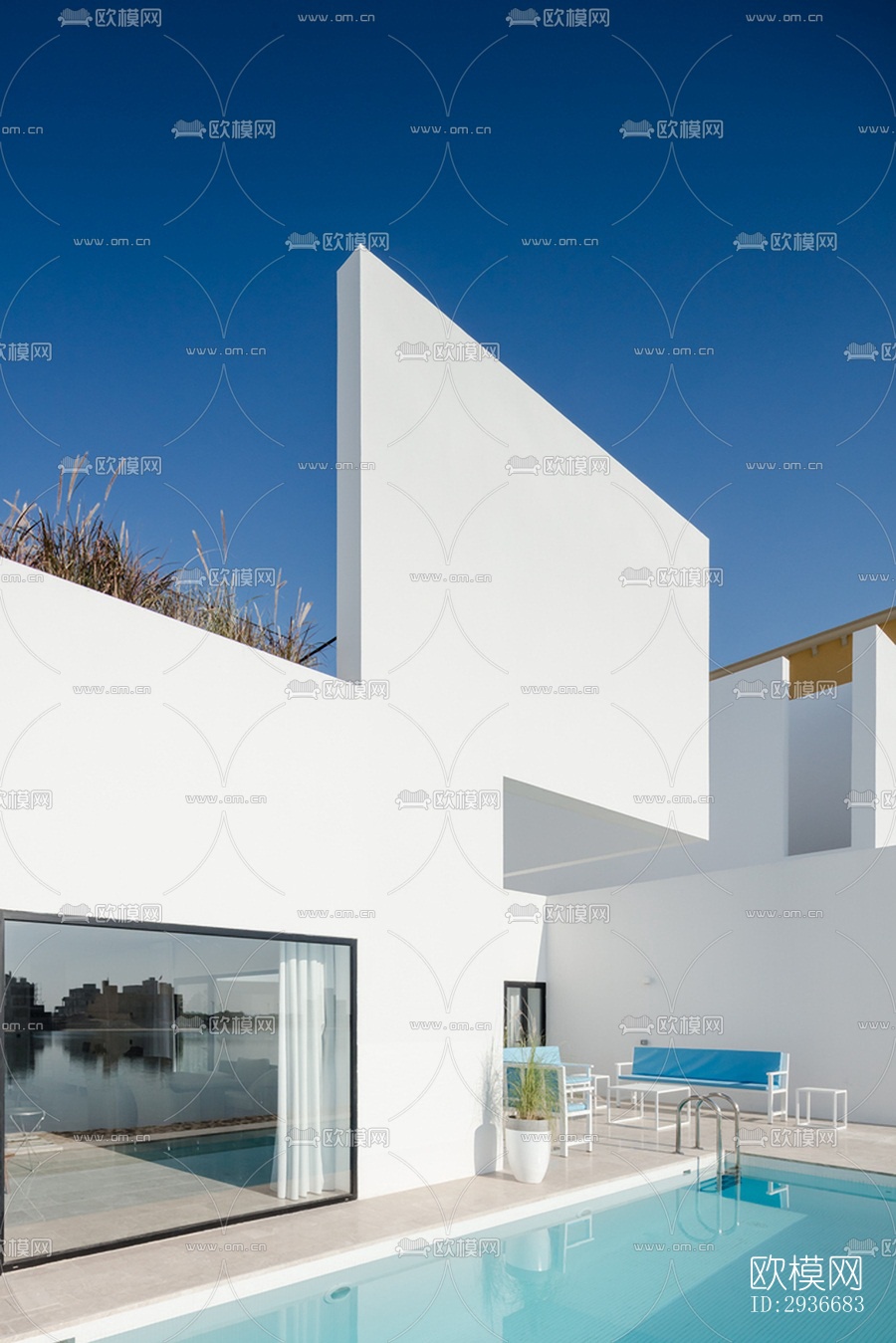 现代居住建筑效果图下载（渲染图16）