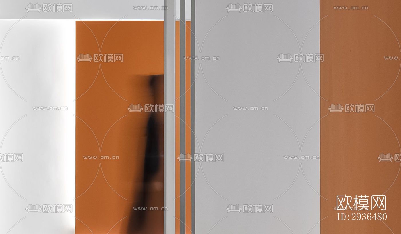 现代办公区效果图下载（渲染图18）