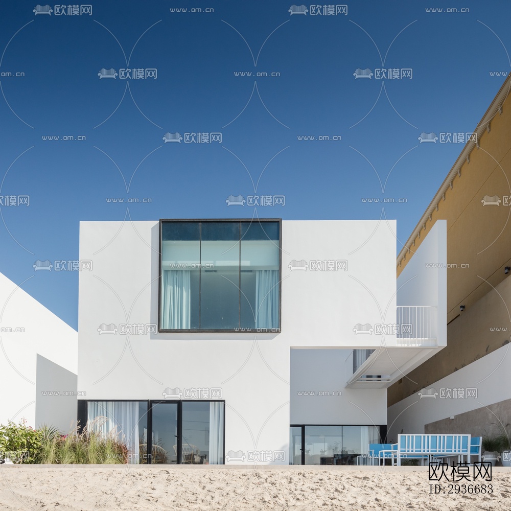 现代居住建筑效果图下载（渲染图8）