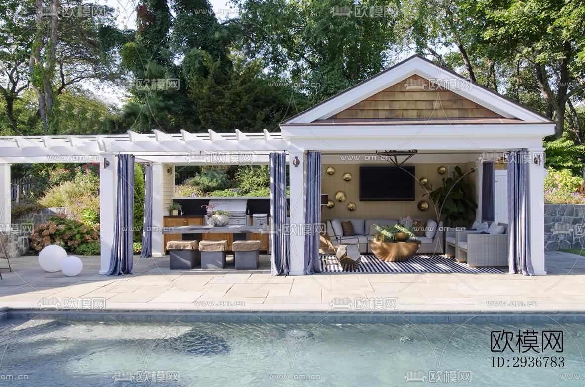 现代居住建筑效果图下载（渲染图13）