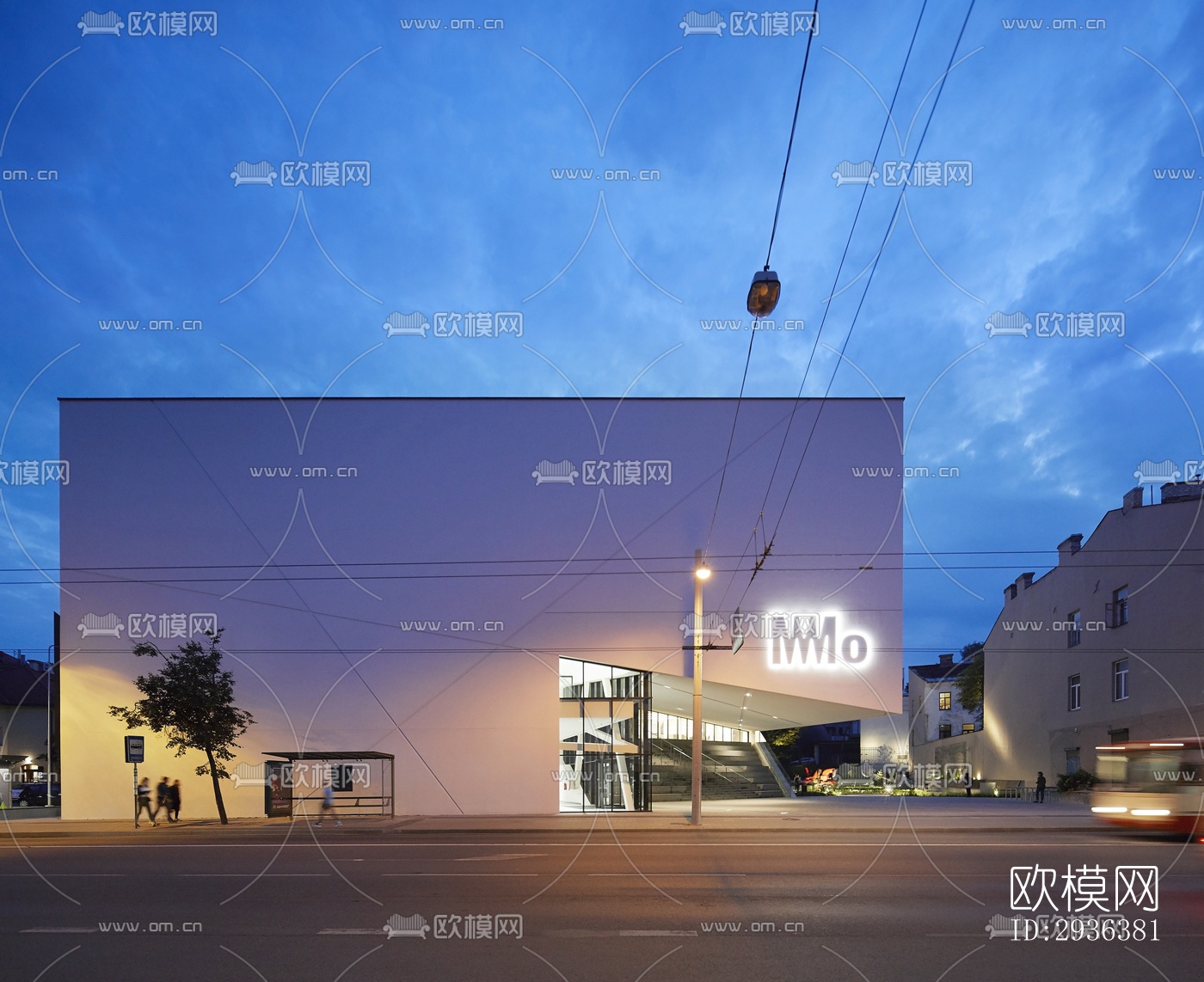 高级灰美术博物馆效果图下载（渲染图9）