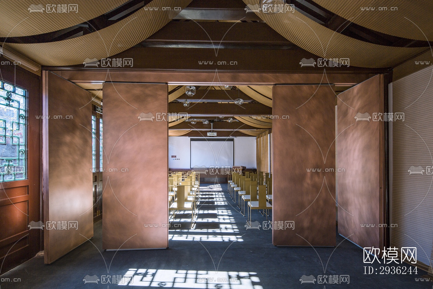 中式美术博物馆效果图下载（渲染图16）